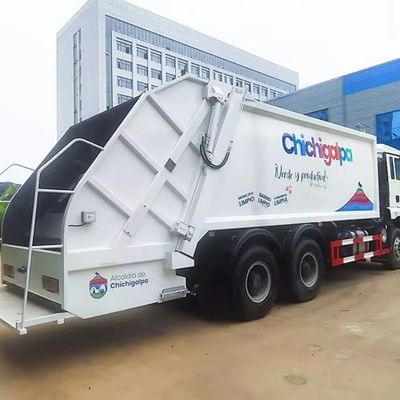China Shacman 20cbm Compactor camión de basura Dirección izquierda y derecha Euro 2