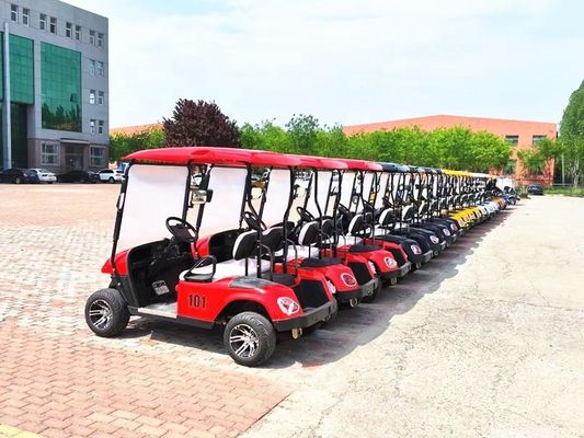4 asientos eléctricos Golf Club Carros de golf Coches de golf 30km / h Batería de energía de la calle Legal