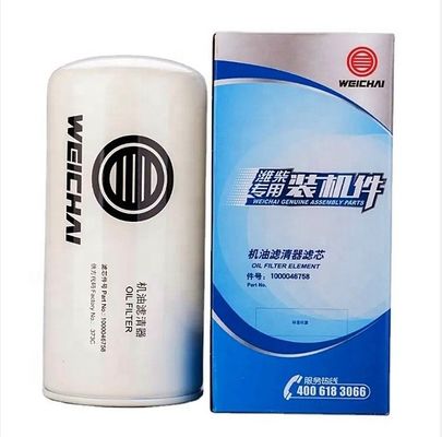 Compartimientos para camiones Shacman Weichai Filtro de aceite para motores 1000046758/1000424655/1000424654/1000428205