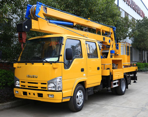 ISUZU Sinotruk Chasis Camión de trabajo aéreo 12 Vehículo de trabajo aéreo de boom plegable con precio de fábrica