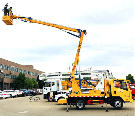 ISUZU Sinotruk Chasis Camión de trabajo aéreo 12 Vehículo de trabajo aéreo de boom plegable con precio de fábrica