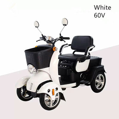 Vehículo eléctrico de cuatro ruedas para uso doméstico Scooter pequeño Vehículo eléctrico ajustable de tres plazas para adultos y ancianos para el ocio